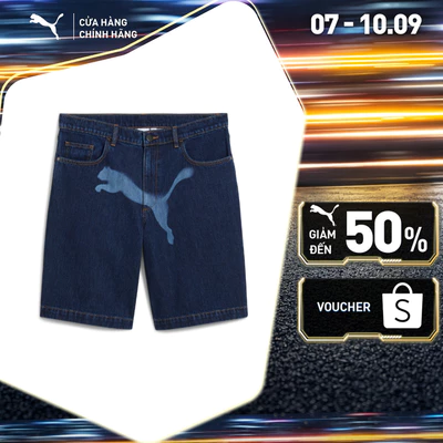 Quần Đùi Thời Trang PUMA Nam X A$AP ROCKY Dnm Short Dark Denim Màu Xanh