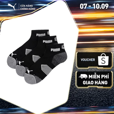 Bộ 3 Đôi Vớ PUMA Unisex ESSENTIAL 1/4 CUT 3 PAIR Black Màu Đen