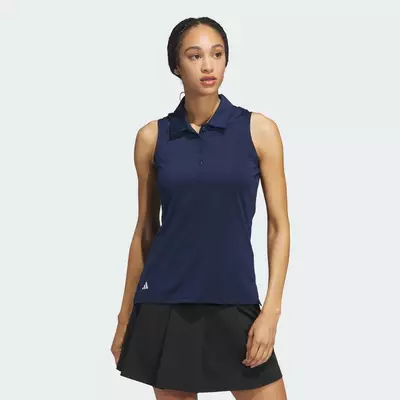 adidas Đánh gôn Áo Polo Trơn Không Tay Ultimate365 Nữ Màu xanh da trời IW1994