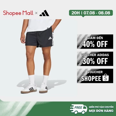 [Duy nhất 8.8 - VOUCHER 30%]adidas Phong cách sống Quần Short 3 Gạch Chelsea Essentials 5 inch Nam Đen IM7850