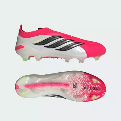 adidas Bóng đá Giày Đá Bóng Không Dây Sân Cỏ Thật Đất Cứng Predator Elite Unisex Đỏ JS0407