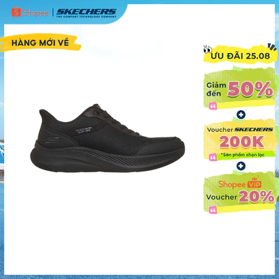 [ĐỘC QUYỀN ONLINE] Giày Thể Thao Nam Skechers Slip-Ins BOBS Sport Moda Flex Slick Stride Thường Ngày - 118158-BBK