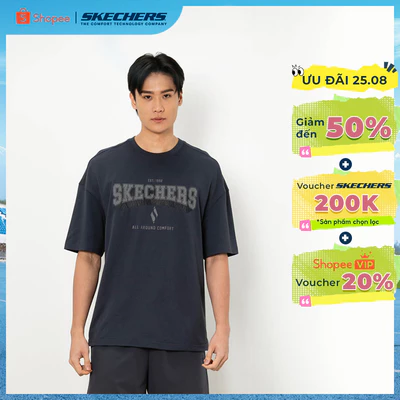 Áo Thun Tay Ngắn Unisex Skechers Basketball Culture Short Sleeve Tee - SL325U382-00W5 Online Sale