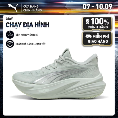Giày Chạy Bộ PUMA Nữ MagMax NITRO 2 Wns Créme De Mint-Sage Glow Màu Xanh Lá