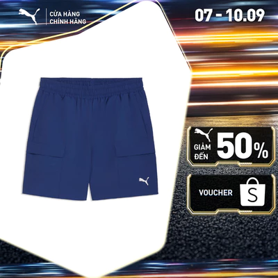 Quần Short Thời Trang PUMA Nam Wardrobe ESS Cargo Blue Jewel Màu Xanh
