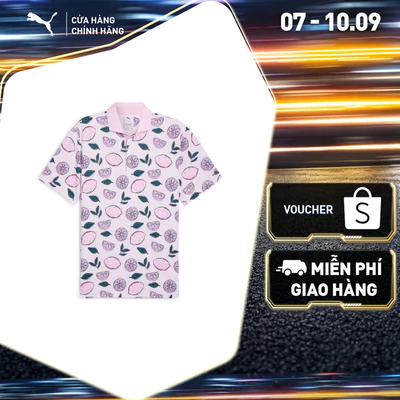 Áo Thun Thể Thao Golf PUMA Nam X AP PINK LEMONADE POLO Pale Pink Màu Hồng