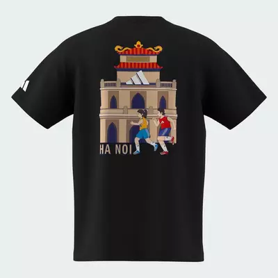 adidas Lifestyle VNM RUN TEE Unisex Black KH0745