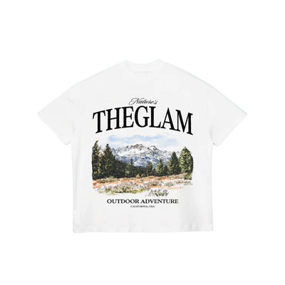 TheGlam CHÍNH HÃNG - Áo Thun Trắng "OUTDOOR ADVENTURE" Form Boxy UNISEX - TS06-20