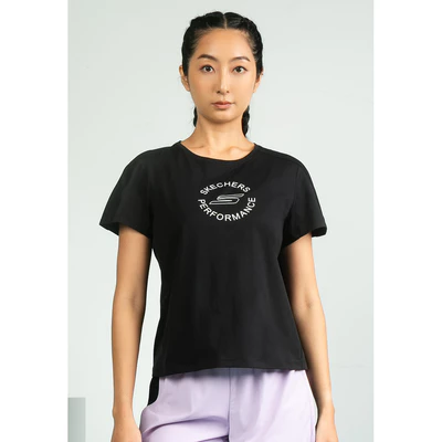 Áo Thun Tay Ngắn Nữ Skechers Walking Performance Short Sleeve Tee-SP325W312-0018