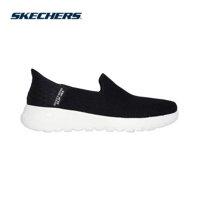 Giày Thể Thao Nữ Skechers Slip-ins GOwalk Joy Vela Đi Bộ - 124641-BKW Air-Cooled Memory Foam