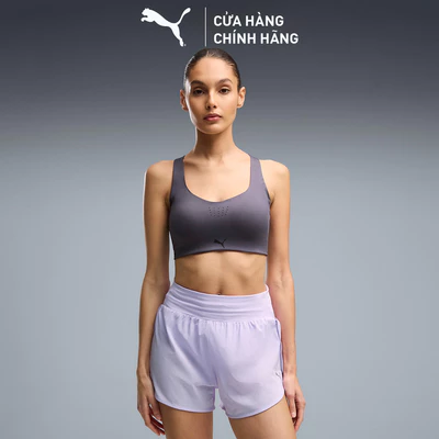 Áo Ngực Thể Thao Tập Luyện PUMA Nữ PWRMODE BRA - HIGH Inky Depths Màu Xám