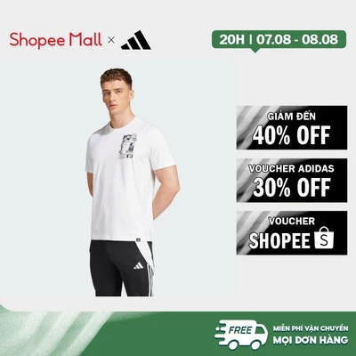 [Duy nhất 8.8 - VOUCHER 30%]adidas Bóng đá Áo Thun Graphic Messi Icon Nam trắng JJ1414