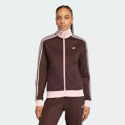 adidas Phong cách sống ÁO TRACK TOP CLASSIC Nữ nâu KD3742