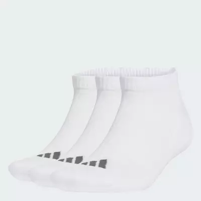adidas Phong cách sống Bộ 3 Đôi Tất Cổ Thấp Lót Đệm adidas Essentials Unisex trắng KR7121