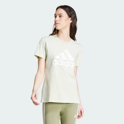 adidas Phong cách sống Áo Thun Essentials Có Logo Nữ màu xanh lá IY4323