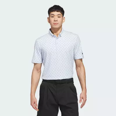 adidas Golf ULTIMATE365+ MICRO PRINT POLO SHIRT Men Blue KB3729