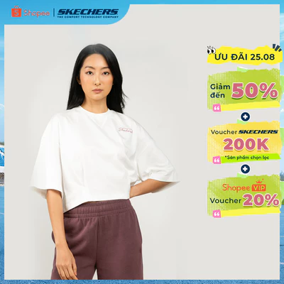 Crop Top Nữ Skechers Urban Outdoor Crop Top-SL325W447-00QF Online Sale