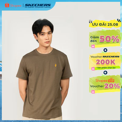 Áo Thun Tay Ngắn Nam Skechers Urban Outdoor Short Sleeve Tee - SL325M392-04ZF Online Sale
