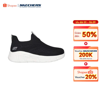 Giày Thể Thao Nữ Skechers BOBS Sport B Flex On Order Thường Ngày - 117325-BLK Memory Foam