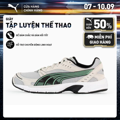 Giày Thể Thao PUMA Unisex C25K Glacial Gray-Black-Green Fog Màu Xám
