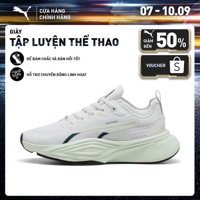 Giày Tập Luyện PUMA Nữ PWR NITRO SQD 2 Wns White-Sage Frost-Green Terrain Màu Trắng