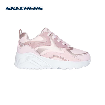 Giày Thể Thao Bé Gái Skechers Street UNO Lite Metallic Blast - 310371L-LPMT Air-Cooled Memory Foam