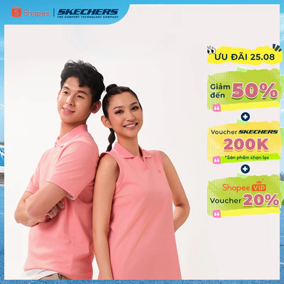 Short Sleeve Polo Nam Skechers CNY Short Sleeve Polo - SL126M526-01JR