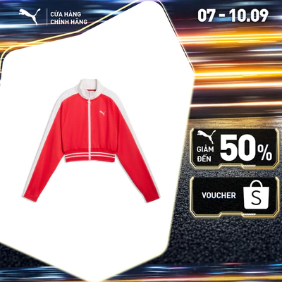Áo Khoác Thời Trang PUMA Nữ T7 Pique Cropped Jacket For All Time Red Màu Đỏ