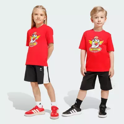 adidas Phong cách sống BỘ ÁO THUN ADIDAS DISNEY MICKEY MOUSE Trẻ em Đỏ JZ7672