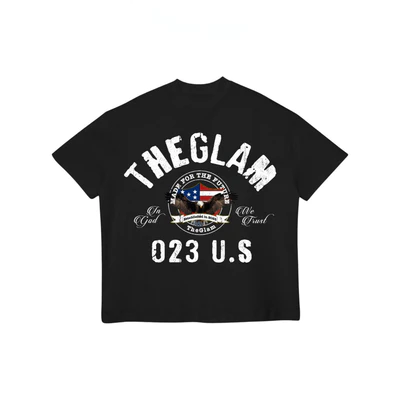 TheGlam CHÍNH HÃNG - Áo Thun Đen Form Boxy "STARS & WINGS" UNISEX - TS03-10