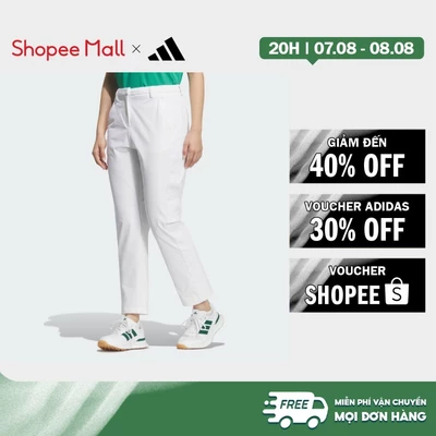 [Duy nhất 8.8 - VOUCHER 30%]adidas Đánh gôn QUẦN ỐNG LỬNG 3 GẠCH Nữ trắng KD7215