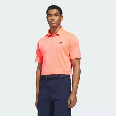 adidas Đánh gôn ÁO POLO PERFORMANCE TEXTURED PRINT Nam Hồng HZ6889