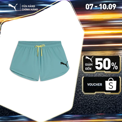 Quần Đùi Chạy Bộ PUMA Nam M LIGHTSPEED UW 2 SPLIT SHRT Baltic Sea Blue Màu Xanh
