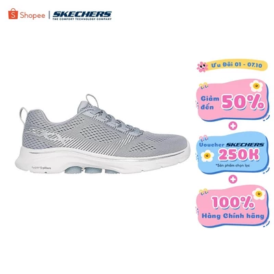 Giày Thể Thao Nữ Skechers GOwalk 7 Hailey Đi Bộ-125251-GYSL Air-Cooled Goga Mat