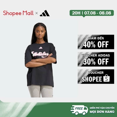 [Duy nhất 8.8 - VOUCHER 30%]adidas Lifestyle HOUSE OF TIRO GRAPHIC T-SHIRT Women Black KB7170
