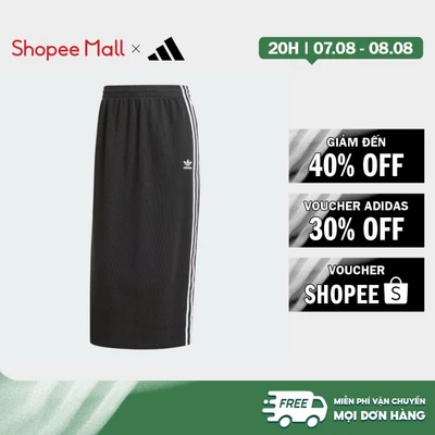 [Duy nhất 8.8 - VOUCHER 30%]adidas Phong cách sống Chân Váy Dệt Kim Nữ Đen IY7279