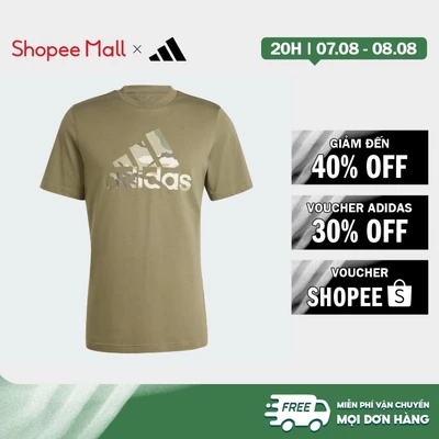 [Duy nhất 8.8 - VOUCHER 30%]adidas Phong cách sống Áo Thun Graphic Camo Badge of Sport Nam màu xanh lá IR5830