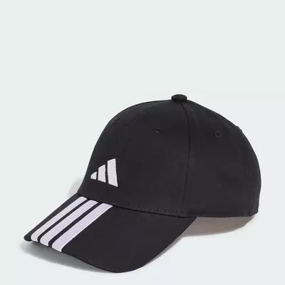 adidas Phong cách sống Mũ Bóng Chày Logo Mới 3 Sọc Unisex Đen JG1072