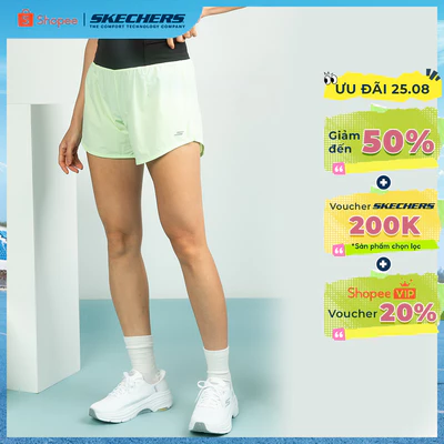 Quần Đùi Thể Thao Nữ Skechers Running Performance Shorts - SP325W344-04EZ