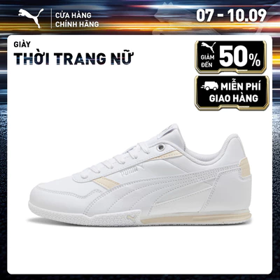 Giày Thời Trang PUMA Nữ BELLA DONNA L White-Silver Màu Trắng