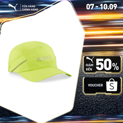 Nón Thể Thao Chạy Bộ PUMA Unisex Lightweight Runner Cap Lime Pow Màu Xanh Lá