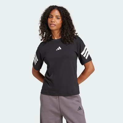 adidas Phong cách sống Áo Thun 3 Sọc Future Icons Nữ Đen JE0237