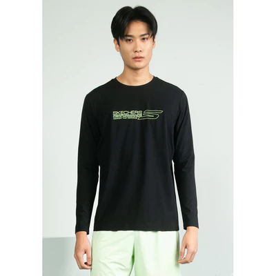 Áo Thun Tay Dài Nam Skechers Running Performance Long Sleeve Tee - SP325M358-0018