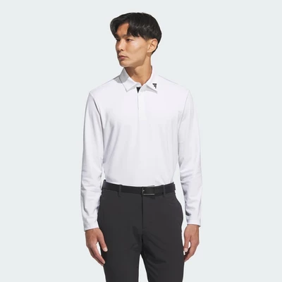 adidas Đánh gôn Áo Polo Dài Tay Jacquard Nam trắng JM9538