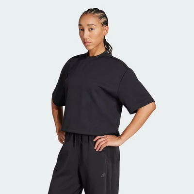 adidas Gym & Training Áo Thun Waffle Yoga Motion Nữ Đen JM4474