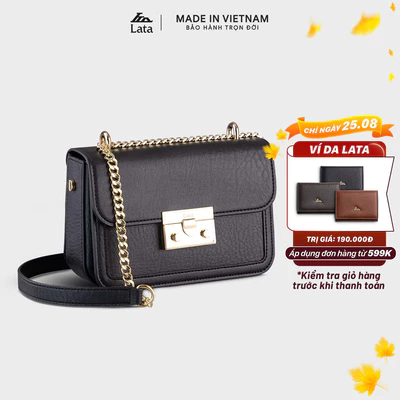 Túi Lata (Thời trang nữ đi chơi size 19 - Túi đeo chéo da HN96)