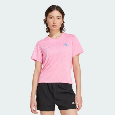 adidas Chạy Áo Thun Melange Own The Run Nữ Hồng JL8723