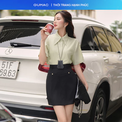 Quần váy nữ GUMAC kiểu lệch lai  VF01047