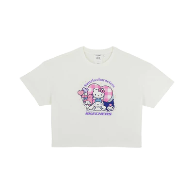 Áo Thun Tay Ngắn Bé Gái Skechers Sanrio Character Short Sleeve Tee - SL425G633-00QF