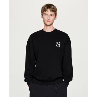 MLB - Áo sweatshirt unisex cổ tròn Basic Street Back Graphic_3AMTB3154-50BKS